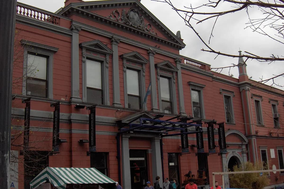 The red-brick facade of the Centro Cultural Recoleta